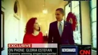 Gloria Estefan interviews Obama (CNN Campbell Brown)