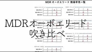 「MDRオーボエリード」全種類吹き比べ