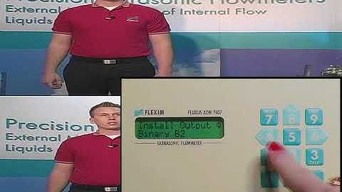 How to program a permanently installed Flexim flowmeter
