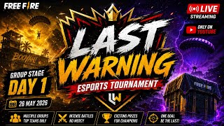 LAST WARNING ROUND 1 | Intense Free Fire Custom Battle 🏆