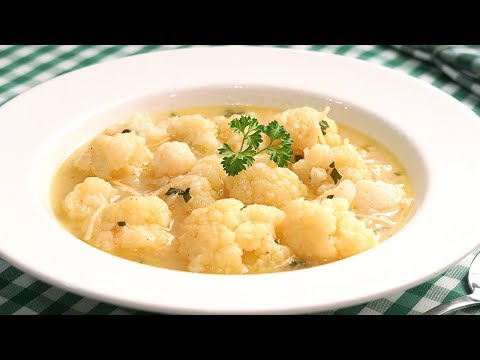 Video: Cómo Hacer Sopa De Crutones De Coliflor