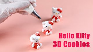 피규어 사기 아까워서 500원 들여 직접 만들어 본 헬로키티 쿠키 Diyfood Hello kitty 3D cookies