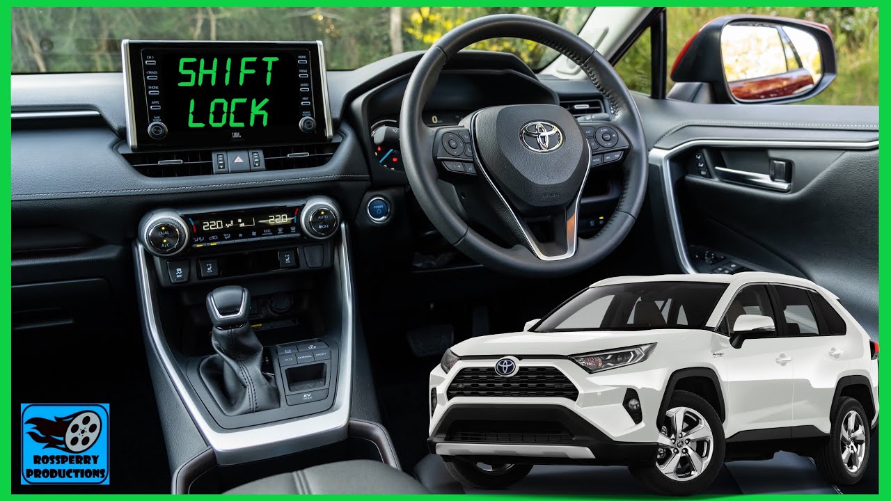 Как управлять разблокировкой селектора передач на Toyota RAV4 2019+