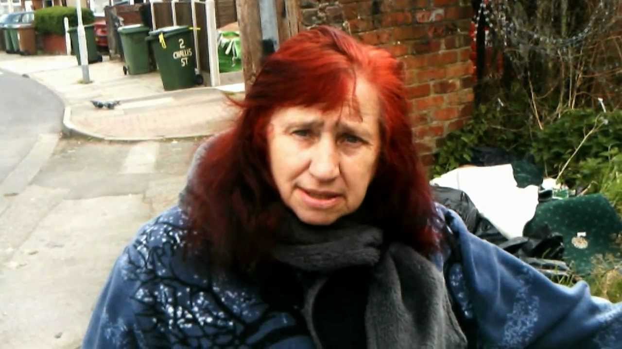 Leonora Brace talks about flytipping behind the shops on Hoylake Road, Bidston, Wirral