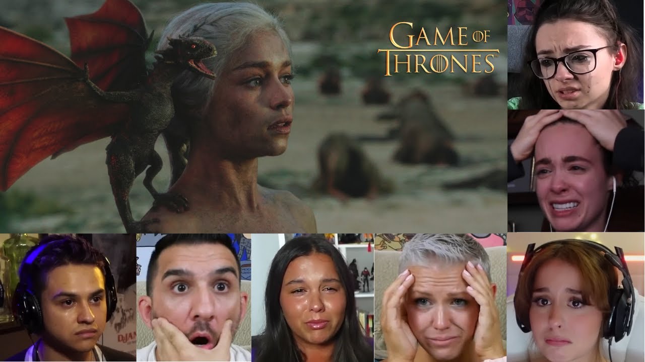 BEST "DAENERYS TARGARYEN Hatching Her DRAGONS" Reactions in GOT Game Of Thrones S1E10 (2013)