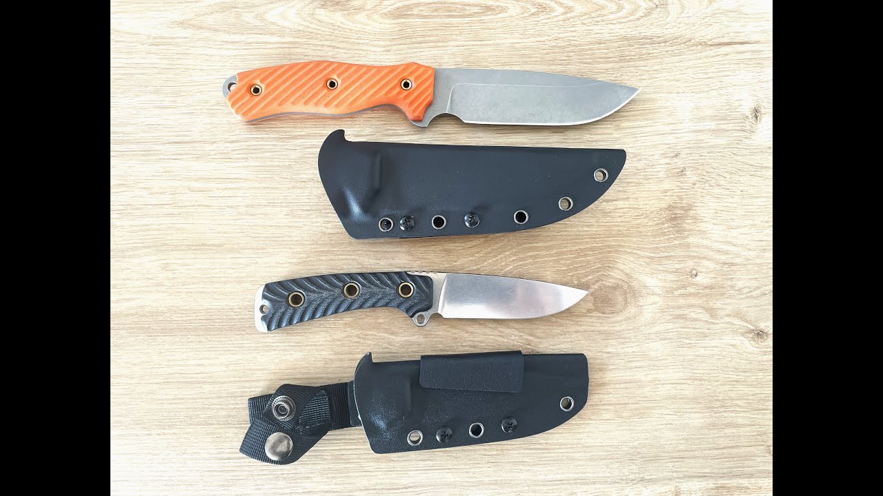 PSRK Swamp Rat Ratmandu and PSRK Busse Boss Street knives in 14C28N Steel