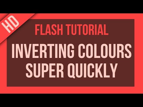 Flash Tutorial: Inverting Colours Super Quickly!