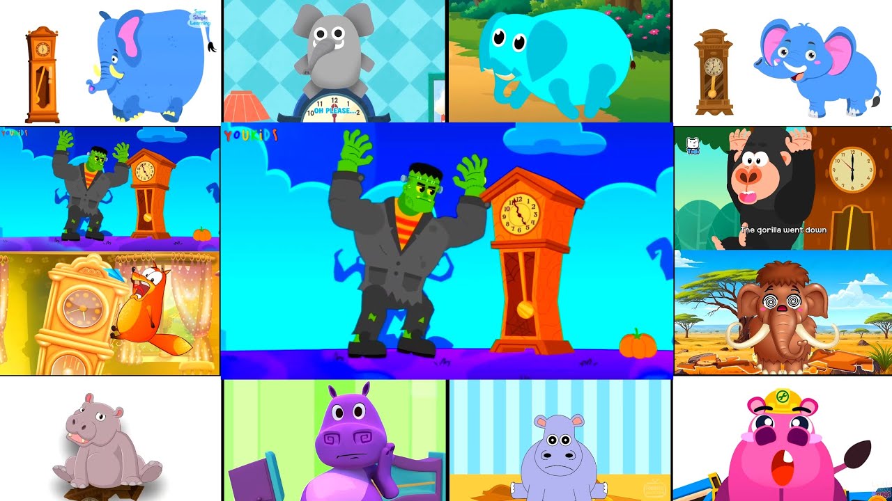 FRANKENSTEIN Vs. KINGKONG Vs. FOX Vs. MAMMOTH & 4 ELEPHANT & 4 HIPPO || 12 IN 1 COLOR INVERSION FX