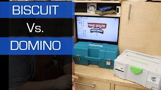 Makita Biscuit Joiner review and Festool Domino DF500 review.  Side by side comparison