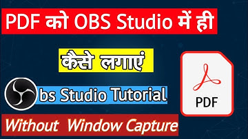 How to record PDF? | Add PDF to OBS | Online Teaching | OBS | OBS - Ghostscript plugin | Hindi