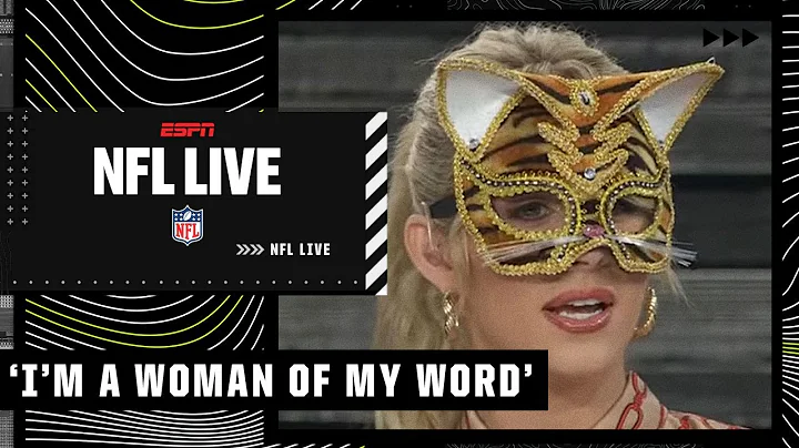 Laura Rutledge wears tiger mask on-air after losin...