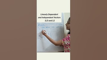 LD and LI  Linear Algebra short  #swatithengmathematics #maths #vectorspace #subspace