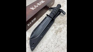 Ka-Bar Short Plain Edge Knife 1256