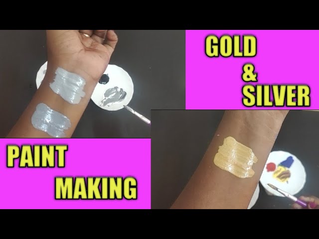 DIY Paint: How to make Acrylic Metallic Paint at home/Homemade