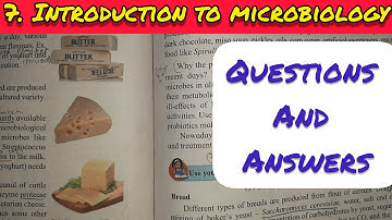 10th Std - Science 2 - Chapter 7 Introduction to microbiology questions answers - class 10 - ssc