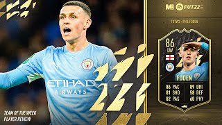 FIFA 22 IF FODEN REVIEW | 86 TOTW FODEN PLAYER REVIEW | FIFA 22 ULTIMATE TEAM