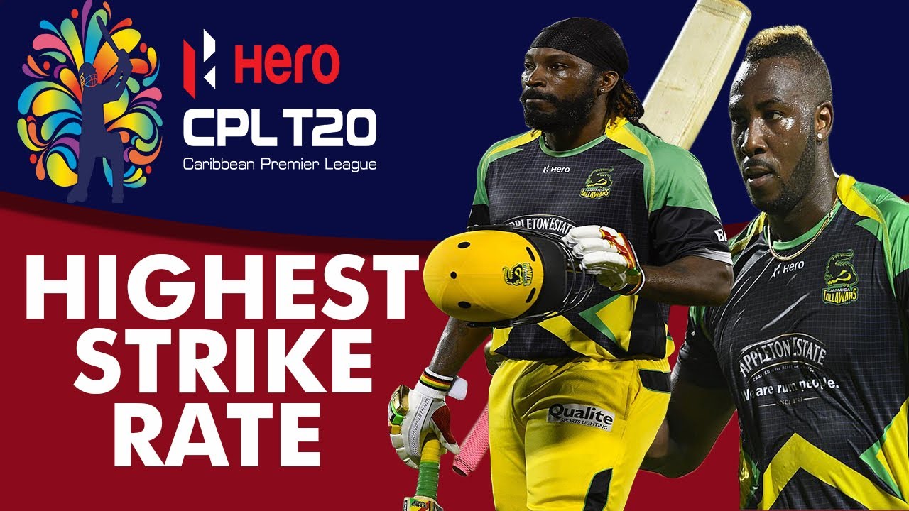 Highest Strike Rate In CPL By Season | CPL Batting Records | Caribbean Premier League | # CPL 03