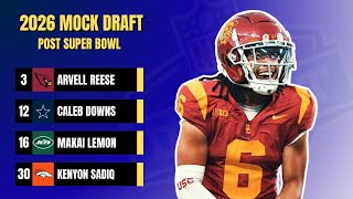 POST SUPER BOWL 1-ROUND 2026 NFL Mock Draft!