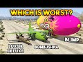 GTA 5 ONLINE : LUXOR DELUXE VS BOMBUSHKA VS BLIMP (WHICH IS WORST?)