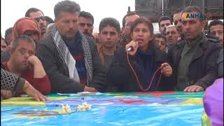 Efrînê Bi Merasîmeke Bi Heybet Şehîdên Xwe Oxir Kirin