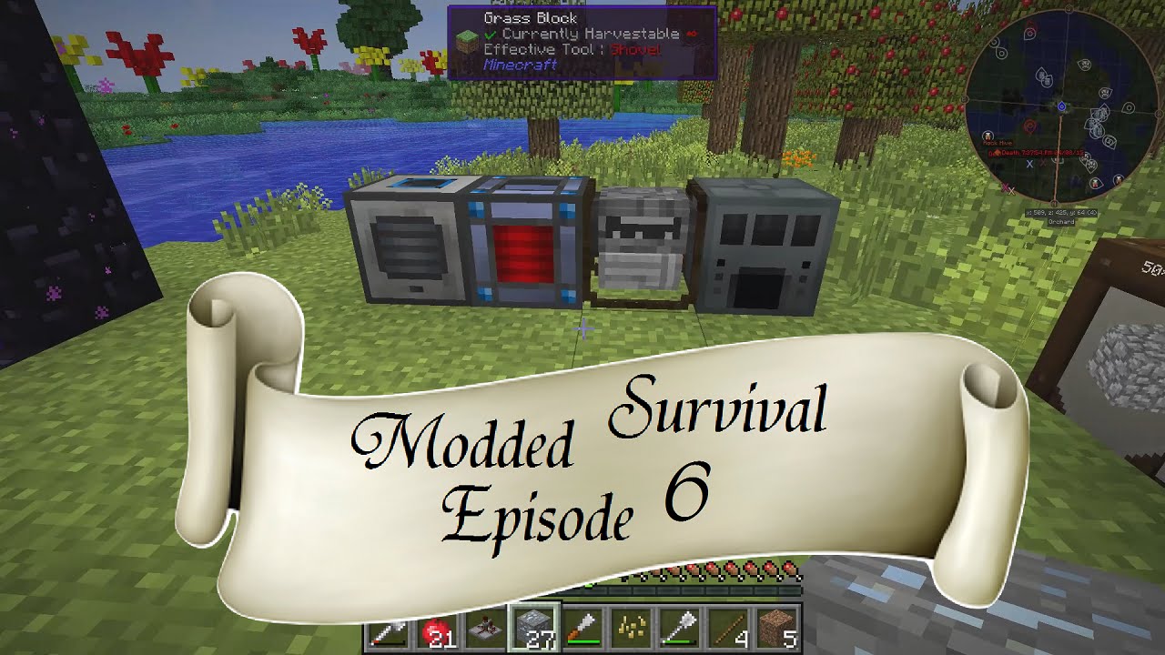 Minecraft: Modded Survival - Ep6 - Basic Automation and Machinery - YouTube