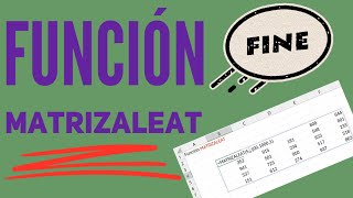 Función MATRIZALEAT