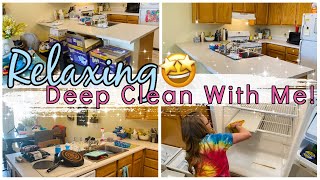 RELAXING KITCHEN DEEP CLEAN | EXTREME DEEP CLEANING | CLEANING MOTIVATIONAL | CLEAN WITH ME