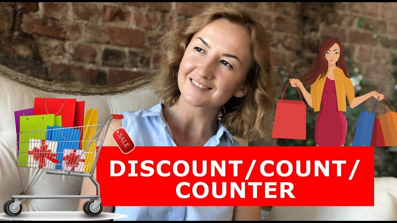 DISCOUNT/ COUNT/ COUNTER. Английский для путешествий - YouTube