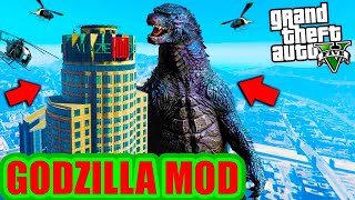 Surviving 200 Years As GODZILLA In GTA 5 MODS (Upgrading GODZILLA into MEGA GODZILLA)