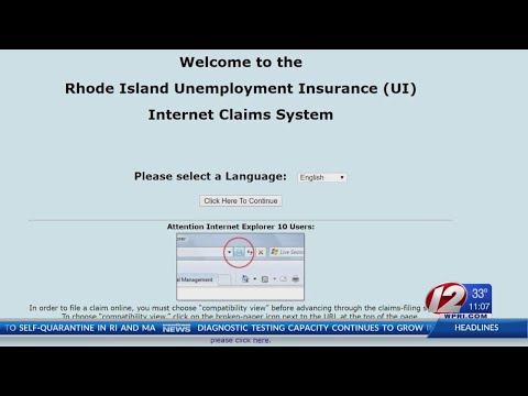 Info on applying for unemployment in RI if you're out of work due to Coronavirus