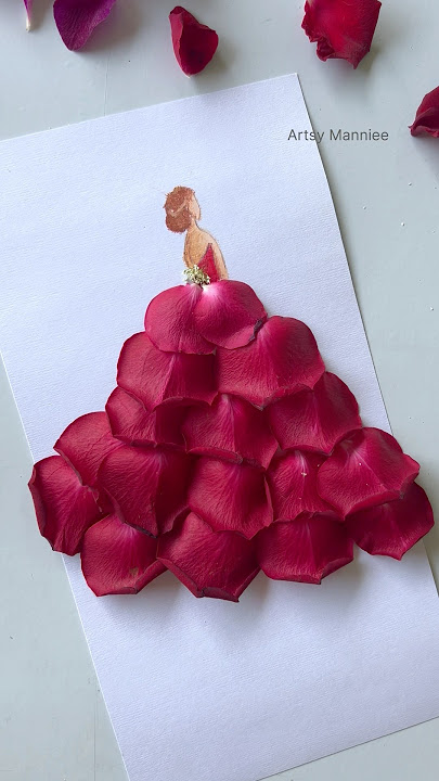 Rose Petals Craft Ideas #art #diy #shorts
