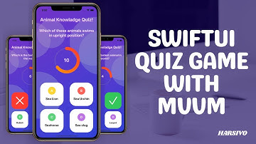 SwiftUI Quiz App with MVVM complete explanation