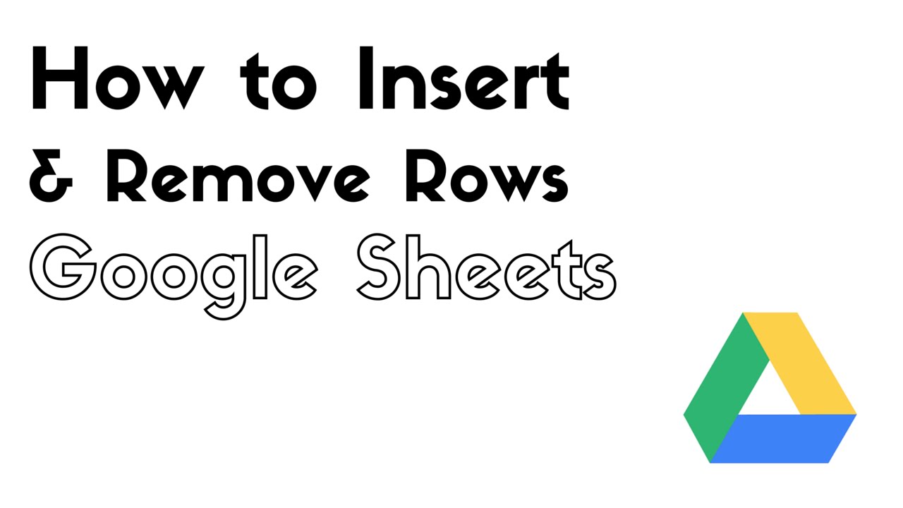 How to insert and remove rows and columns in Google Sheets | Google ...