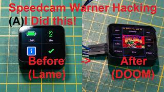 (A)I Ported DOOM on a Speedcam Warner - saphe T OLED nRF54L15 Hacking