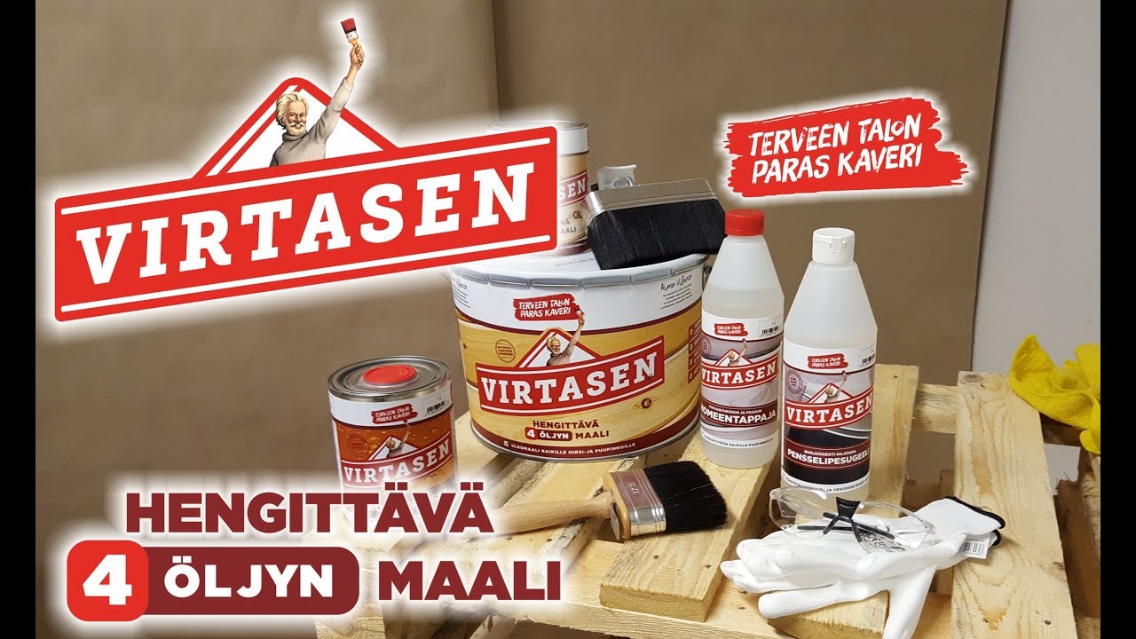 Uuden puuverhouksen maalaaminen Virtasen 4 Öljyn Maalilla