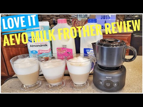 REVIEW AEVO Milk Frother Detachable Pitcher Coffee Latte