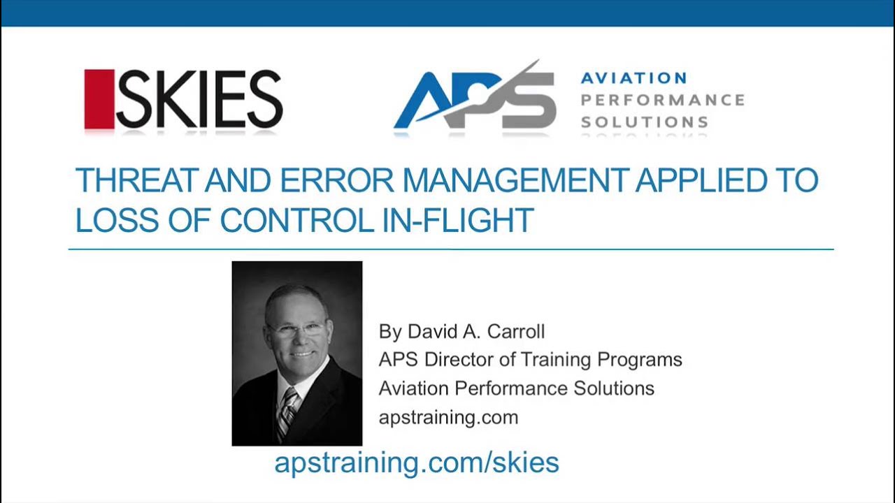 Upset Training: Threat and Error Management flight training manual