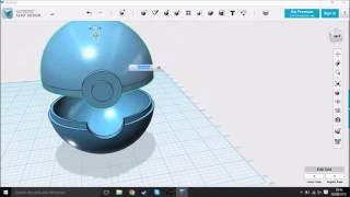 Pokemon Pokeball Container speed design in 123d design