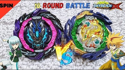 베이블레이드 버스트 DB 다이너마이트 로어 바하무트 VS 배니쉬 파브닐 배틀 Beyblade burst DB 【Roar Bahamut VS Vanish Fafnir】