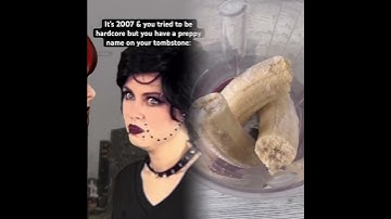 It’s the #2000s & you tried to be hardcore but you have a preppy name on your tombstone. #nostalgia