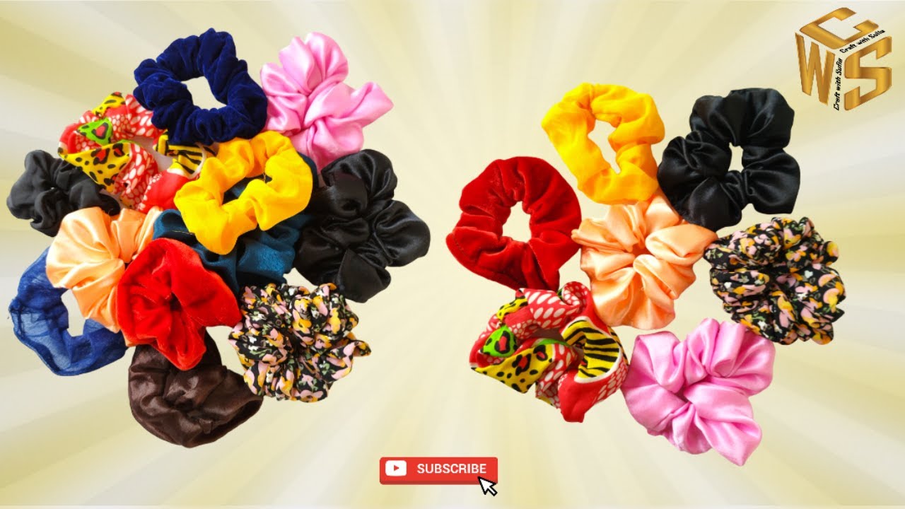 কাপড়ের তৈরি হেয়ার রাবারব্যান্ড Craft with Sufia How To Make Hair