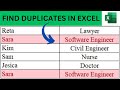 How to Find Duplicates in Excel | Highlight Repeated names in MS Excel