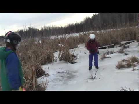 skating at Justin Bieber's Dam