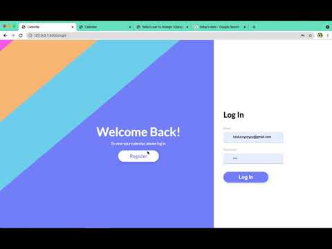 capstone–My Calendar (Harvard CS50 Web Programming)