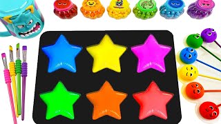 DIY How To Make Rael Blue Slime Form Color Sprunki Candy Mixing Rainbow Cut ASMR