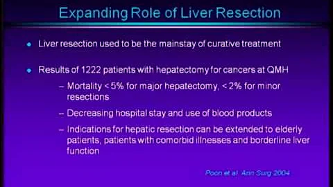 Current Management of small HCC Ronnie Poon,MD.