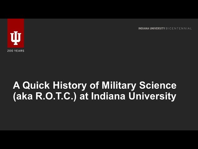 Iu Rotc Indiana University Rotc