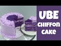 UBE CHIFFON CAKE | UBE YEMA | WHIPPED CREAM FROSTING