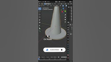 Traffic Cone on Blender 2.9 #shorts