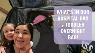 Whats In Our Hospital Bag + Toddler Overnight Bag | The Dodge Family